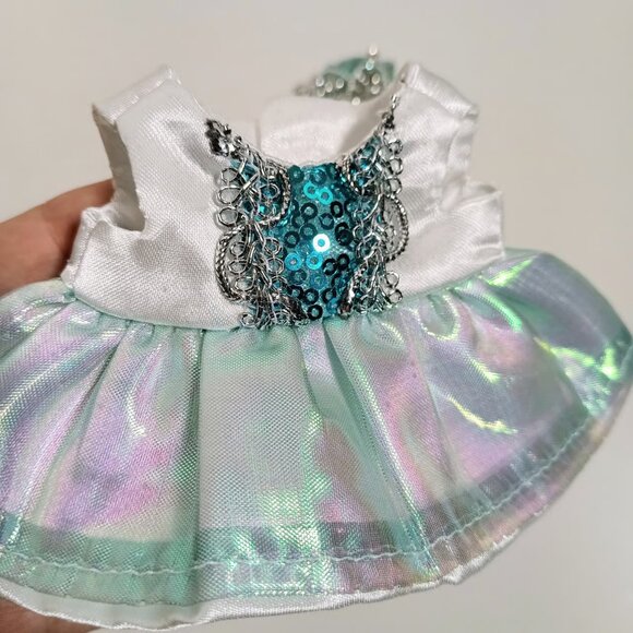 Disney Princess Frozen Elsa Dress with Crown Handmade Labubu Outfit - Picture 7 of 7